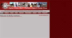 Desktop Screenshot of hollyarabians.com